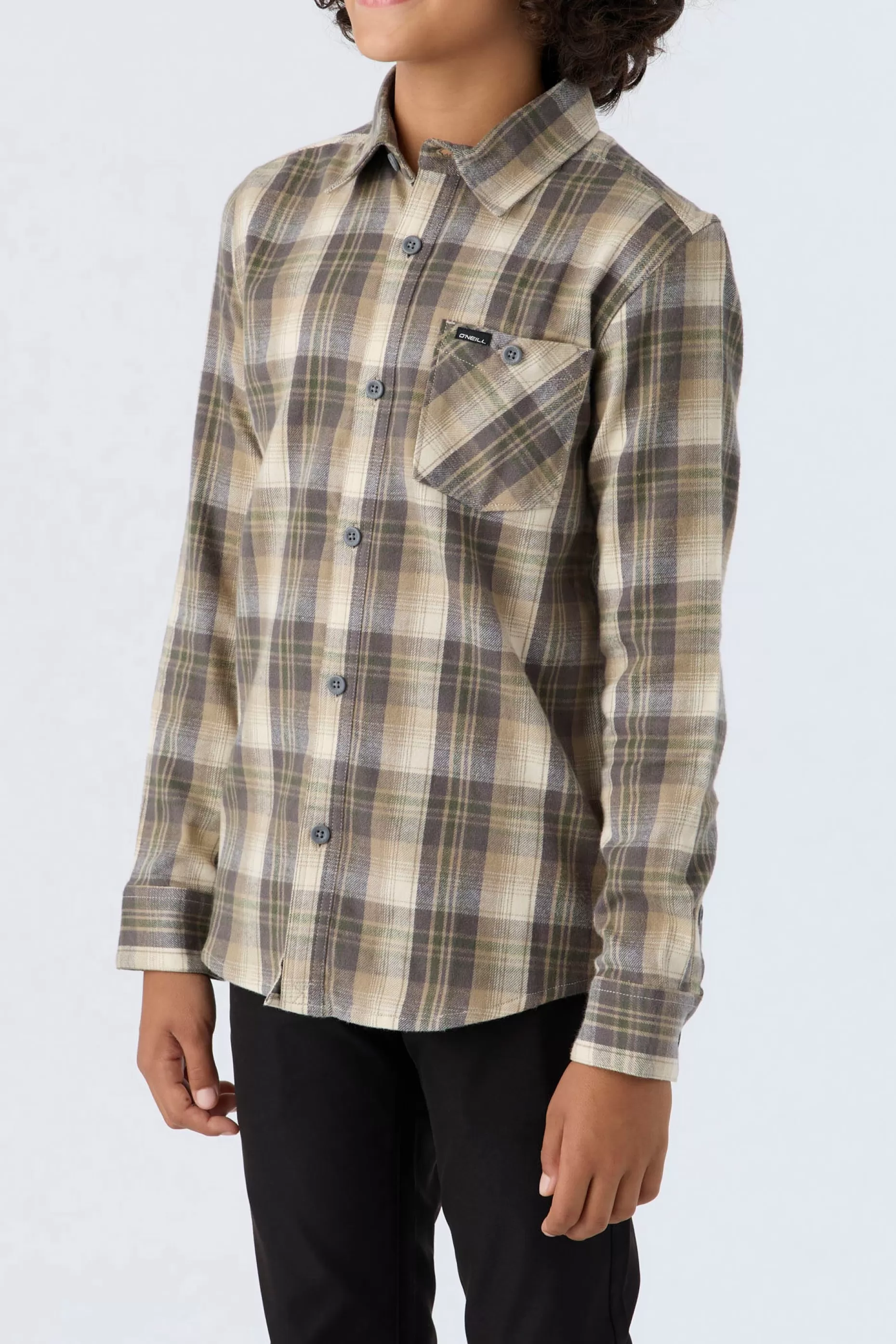 O’Neill BOY'S REDMOND PLAID STRETCH FLANNEL SHIRT^Kids/BOY Tops