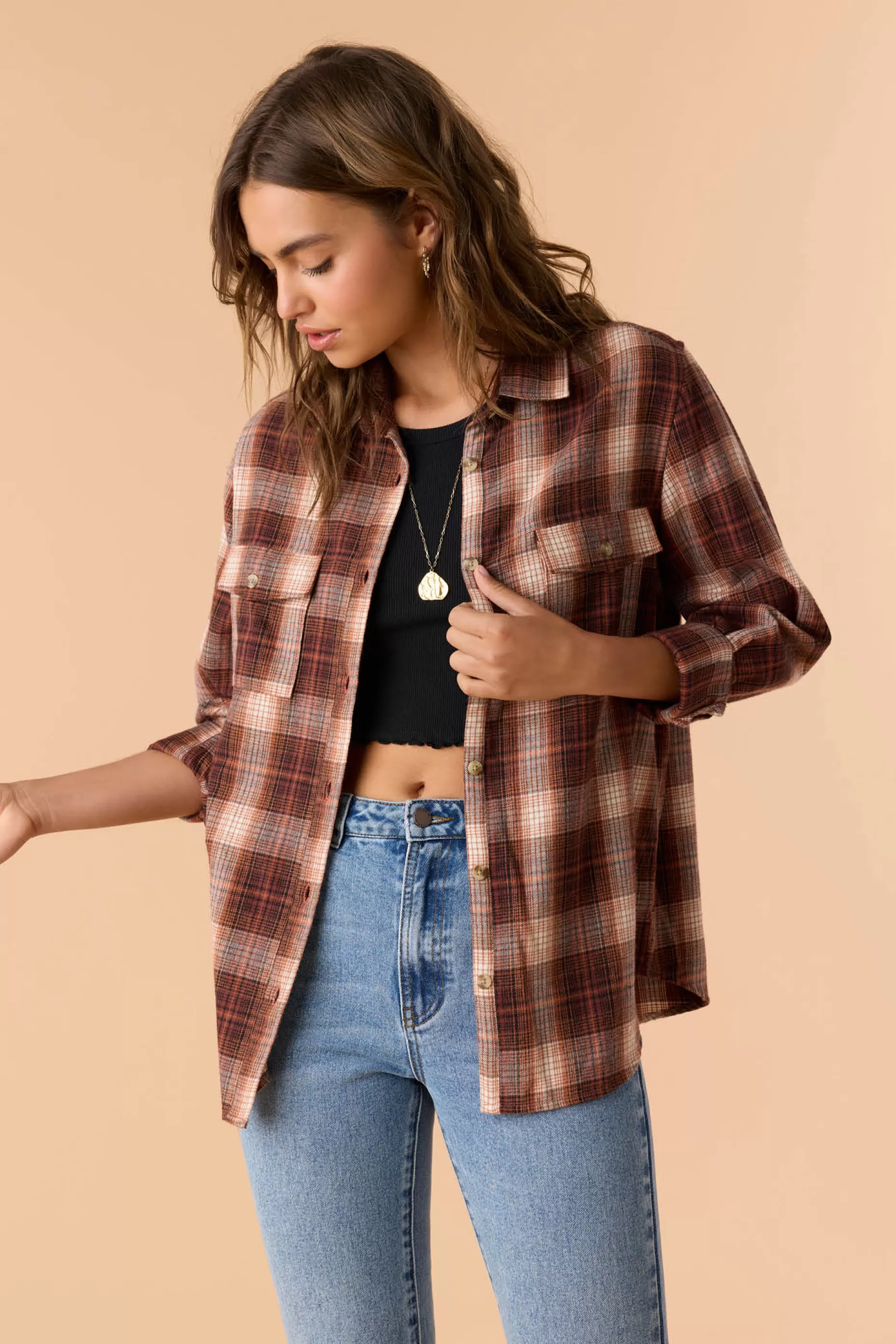 O’Neill BROOKS FLANNEL OVERSIZED FIT SHIRT^Women Tops