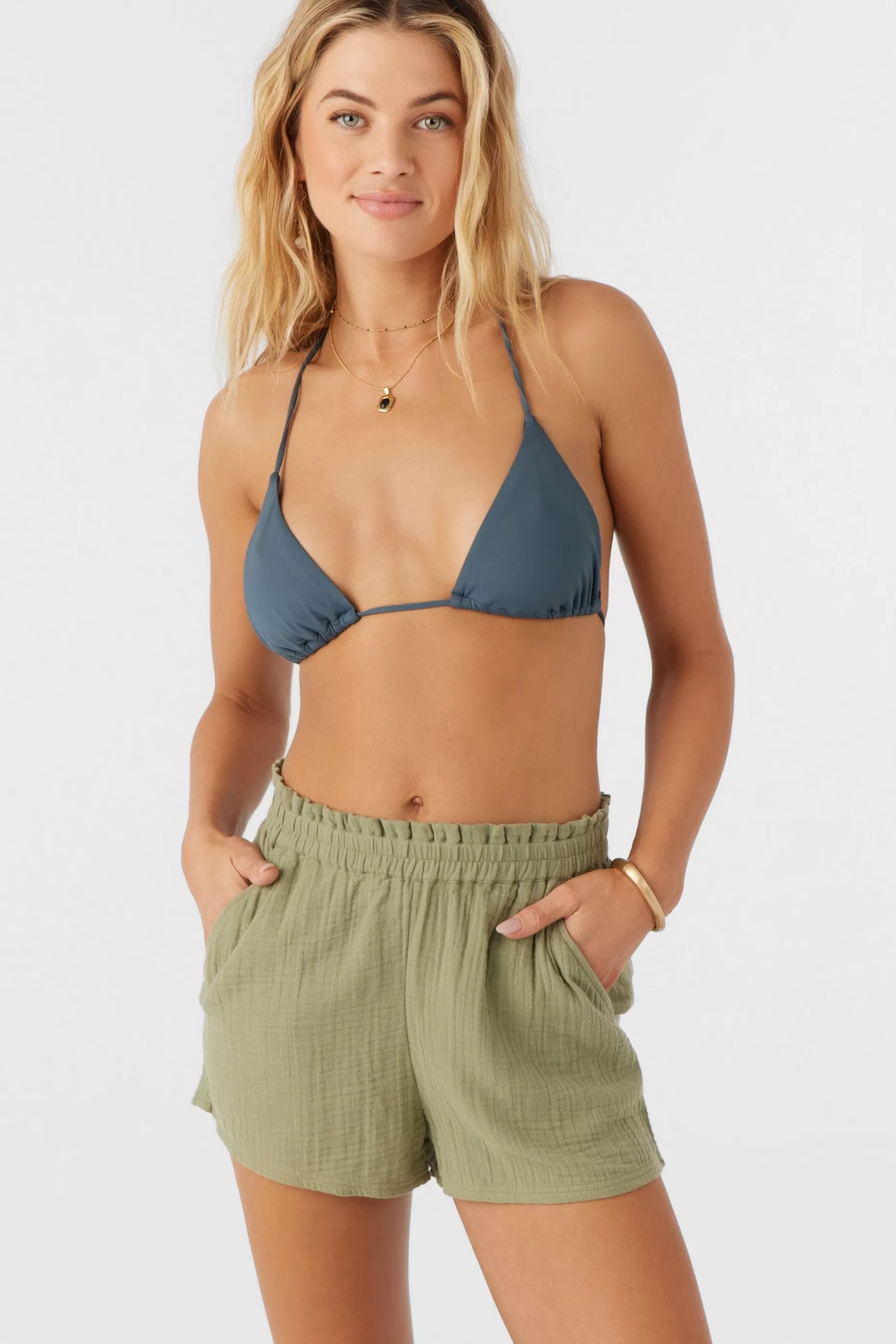 O’Neill CARLA CRINKLE DOUBLE GAUZE BEACH SHORTS^Women Cover-Ups | Bottoms