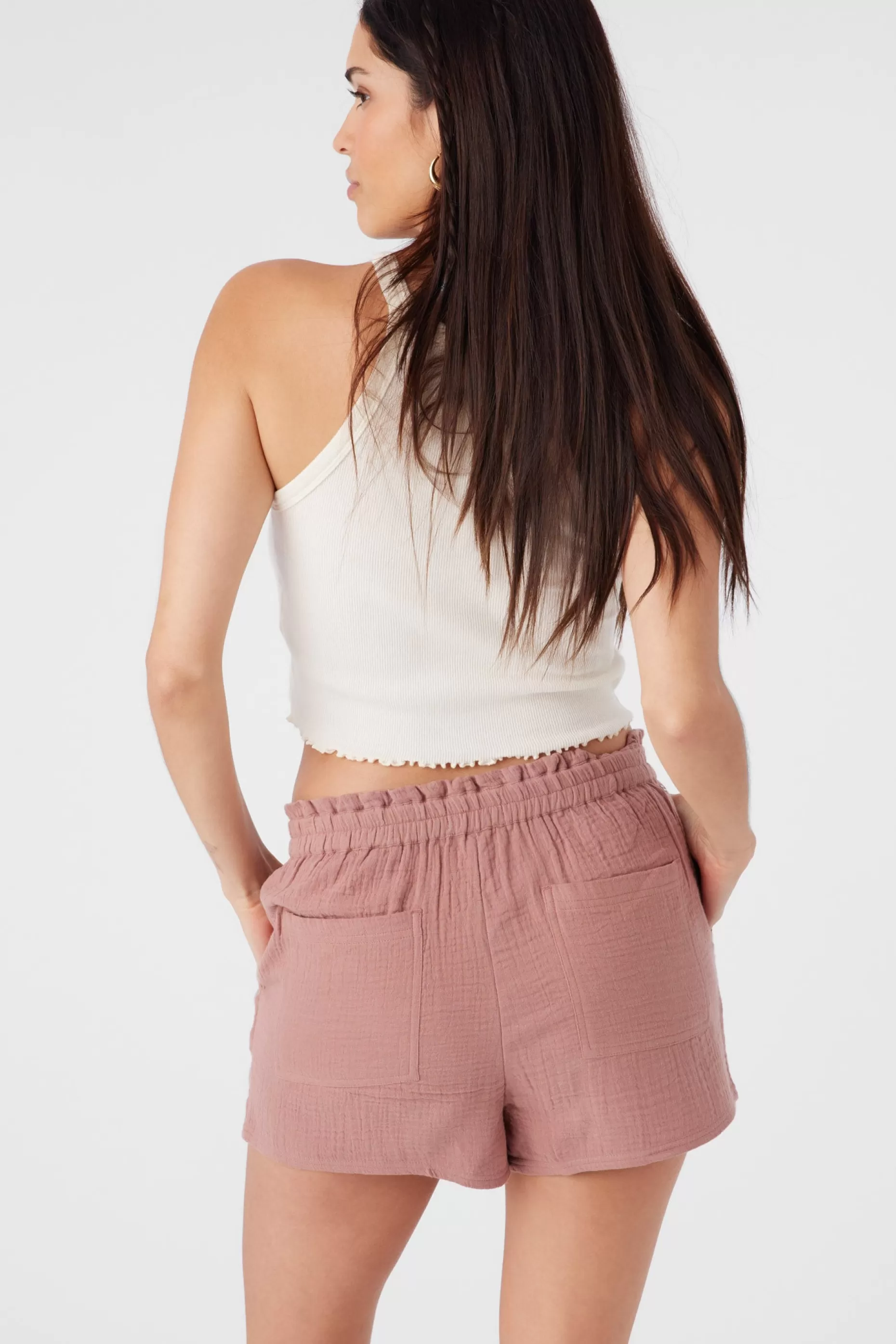 O’Neill CARLA CRINKLE DOUBLE GAUZE BEACH SHORTS^Women Bottoms