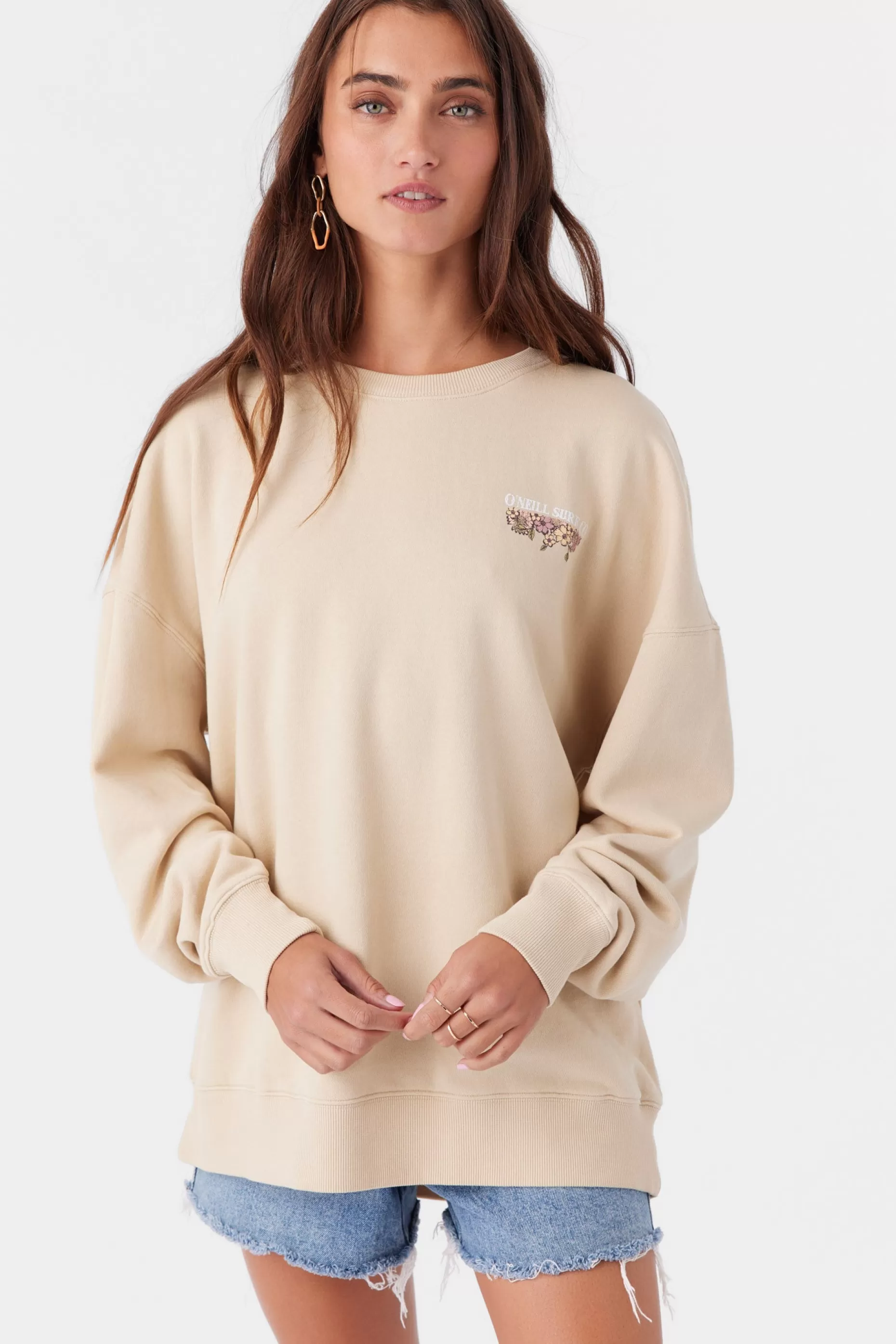 O’Neill CHOICE CREW NECK OVERSIZED FIT FLEECE PULLOVER^Women Graphic Tees & Tanks