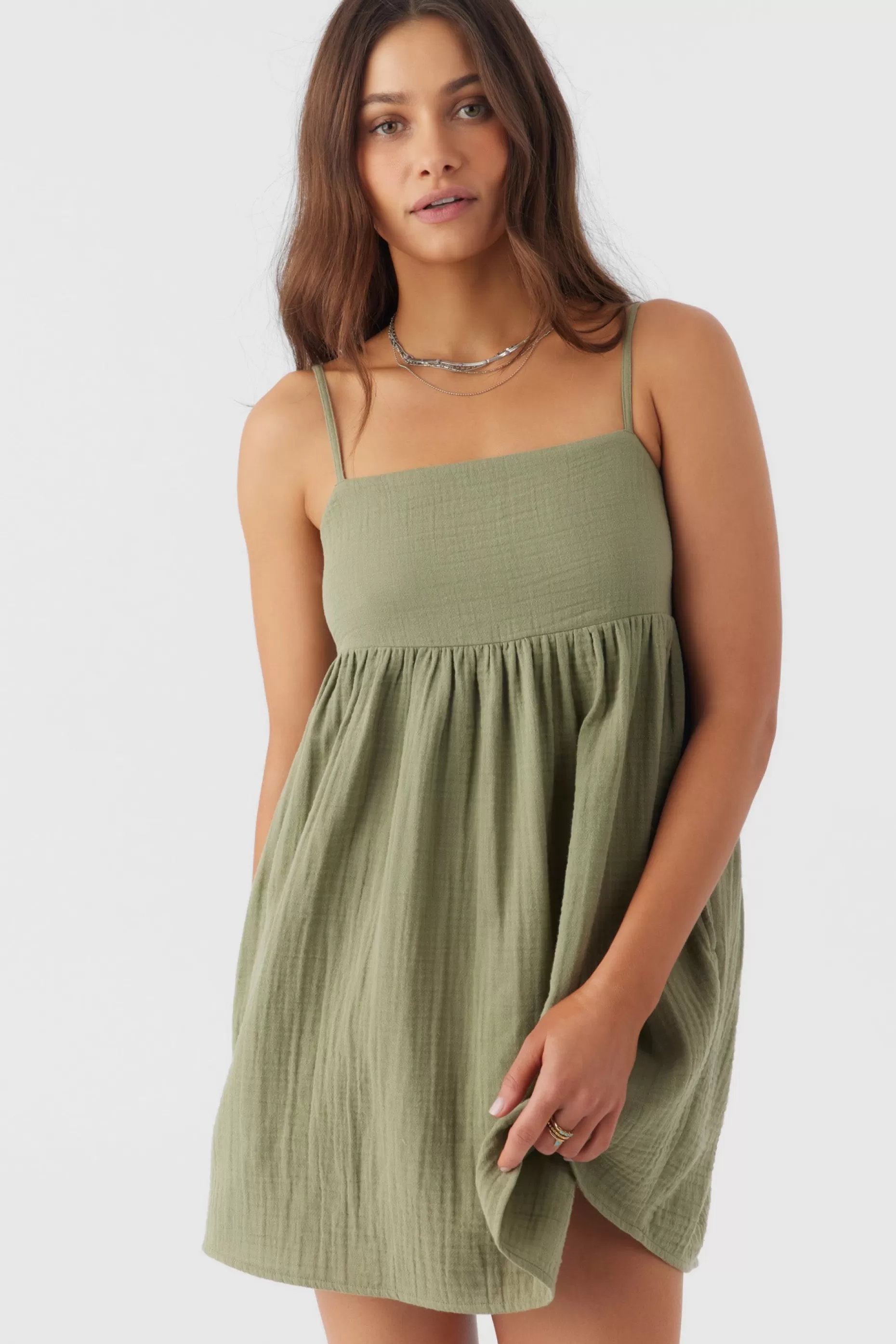 O’Neill HADIA CRINKLE DOUBLE GAUZE MINI DRESS^Women Cover-Ups