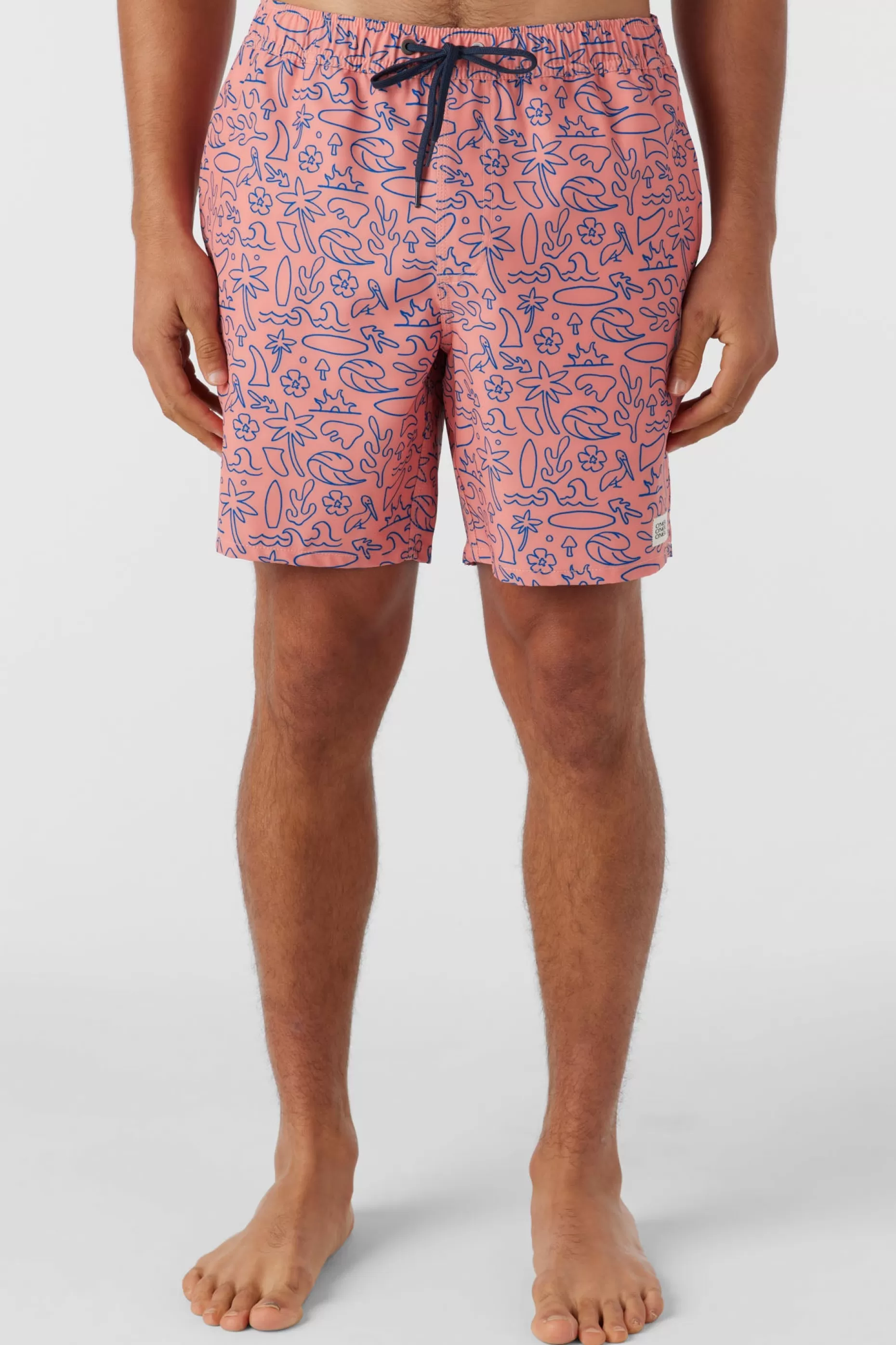 O’Neill HERMOSA ELASTIC WAIST 17" SWIM TRUNKS^ Side Pockets