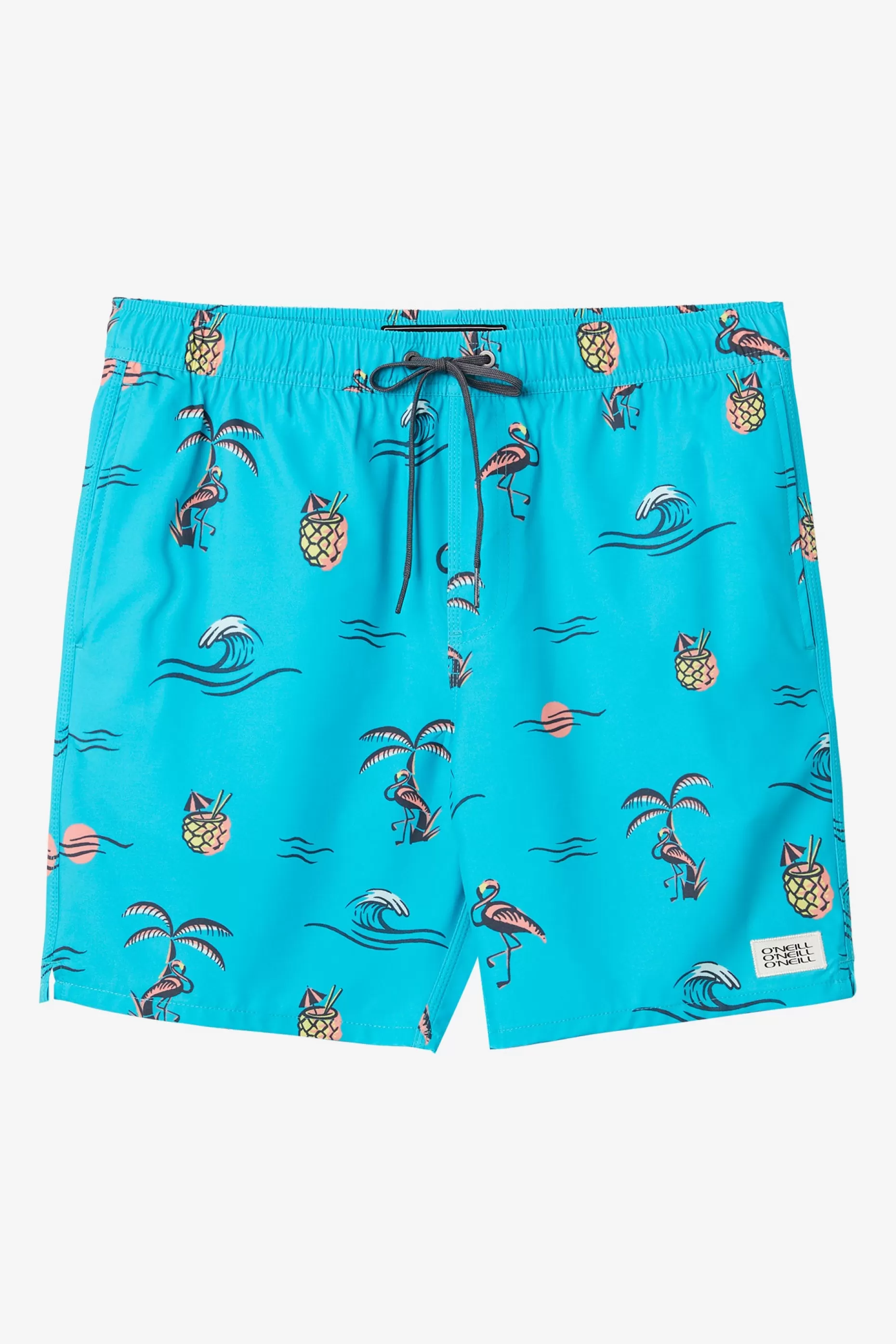 O’Neill HERMOSA ELASTIC WAIST LINED 17" SWIM TRUNKS^ Side Pockets