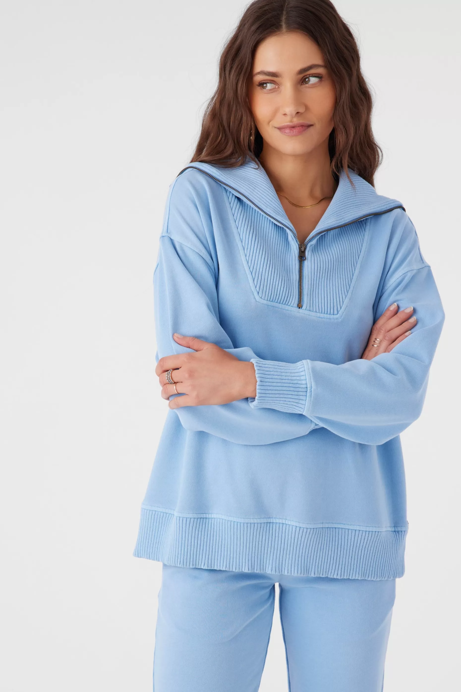 O’Neill KARMA FRENCH TERRY HALF ZIP PULLOVER^Women Sweaters, Hoodies & Fleece