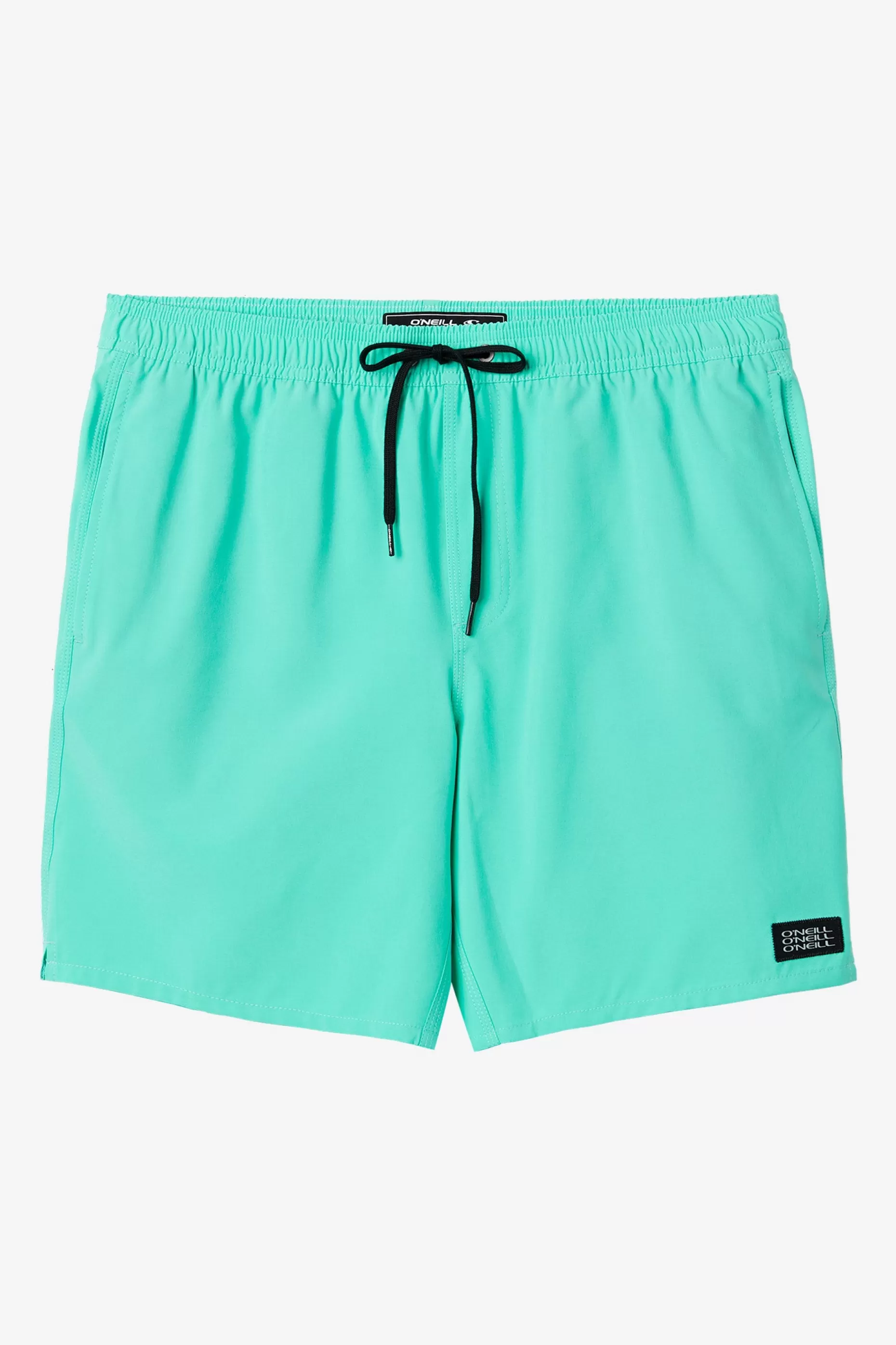 O’Neill LENNOX HERMOSA SOLID ELASTIC WAIST 17" SWIM TRUNKS^ Side Pockets | Swim Trunks