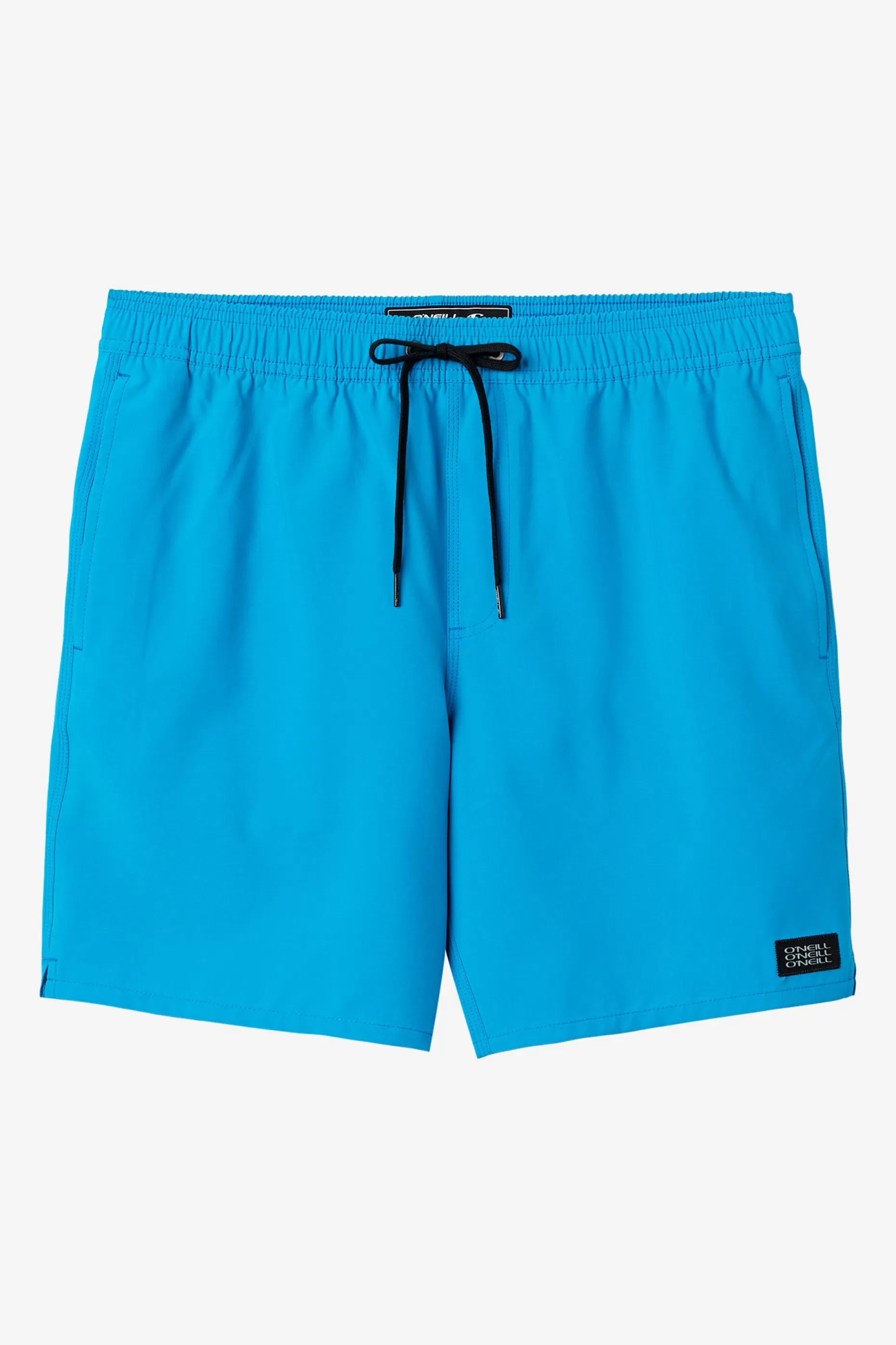 O’Neill LENNOX HERMOSA SOLID ELASTIC WAIST 17" SWIM TRUNKS^ Side Pockets