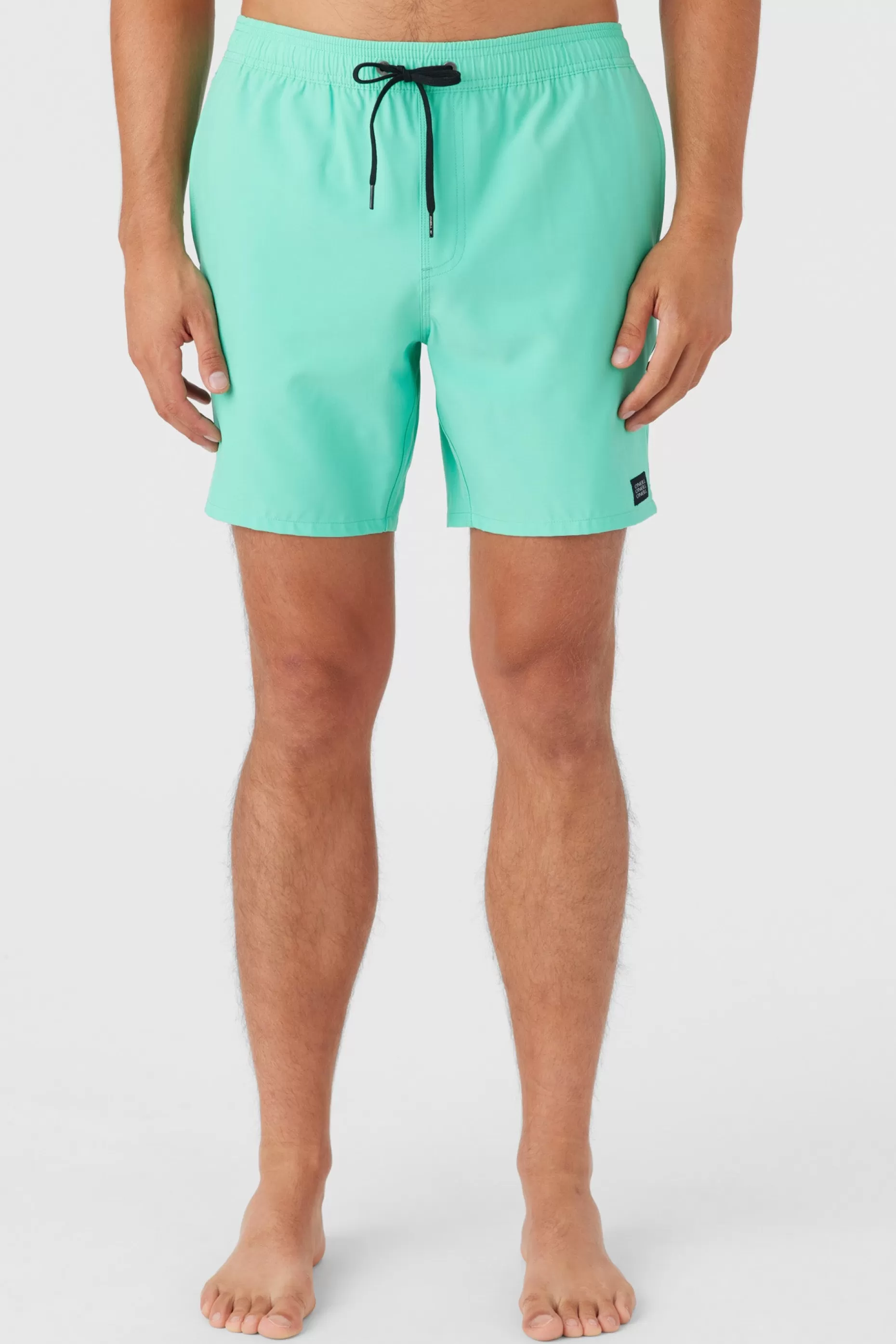 O’Neill LENNOX HERMOSA SOLID ELASTIC WAIST 17" SWIM TRUNKS^ Side Pockets | Swim Trunks