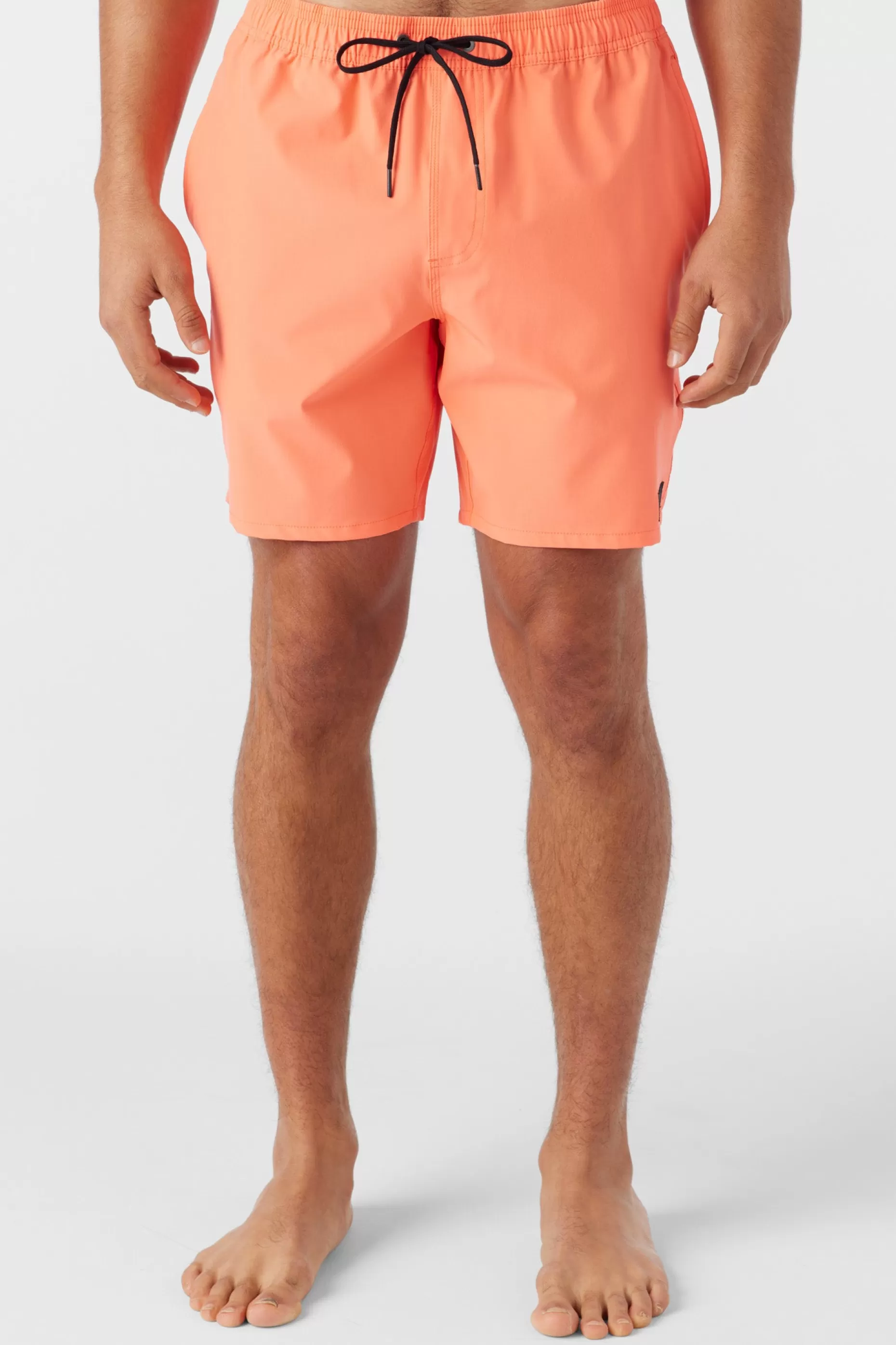 O’Neill LENNOX HERMOSA SOLID ELASTIC WAIST 17" SWIM TRUNKS^ Side Pockets | Swim Trunks