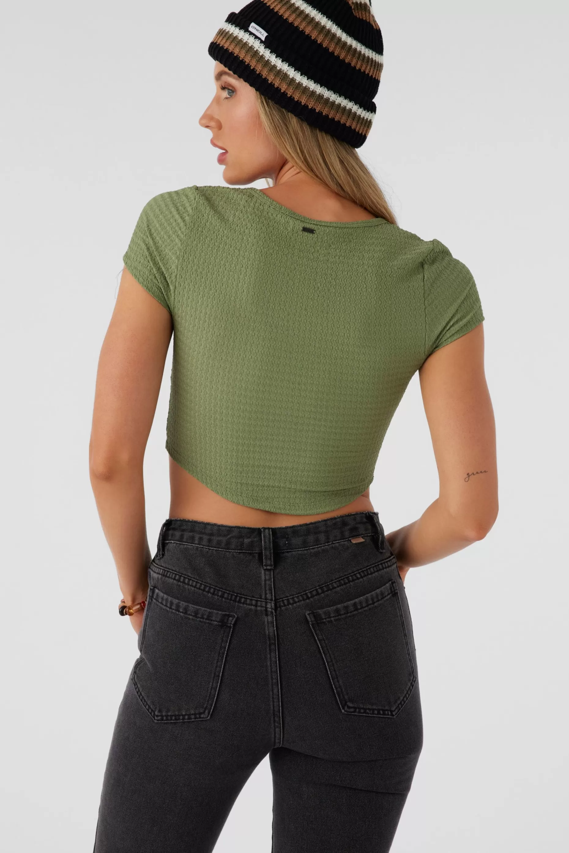 O’Neill MARLENA TEXTURED KNIT CROP TOP^Women Tops