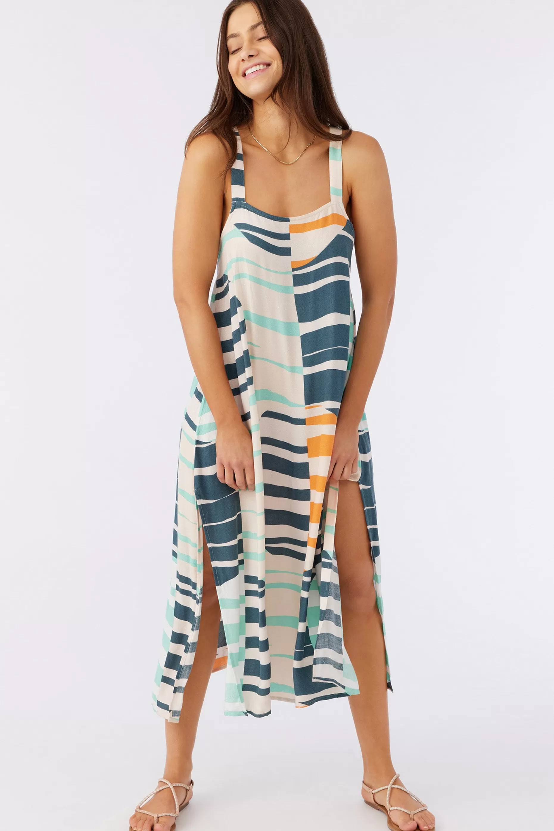 O’Neill MIRANDA MIDI PRINTED COVER-UP DRESS^Women Cover-Ups