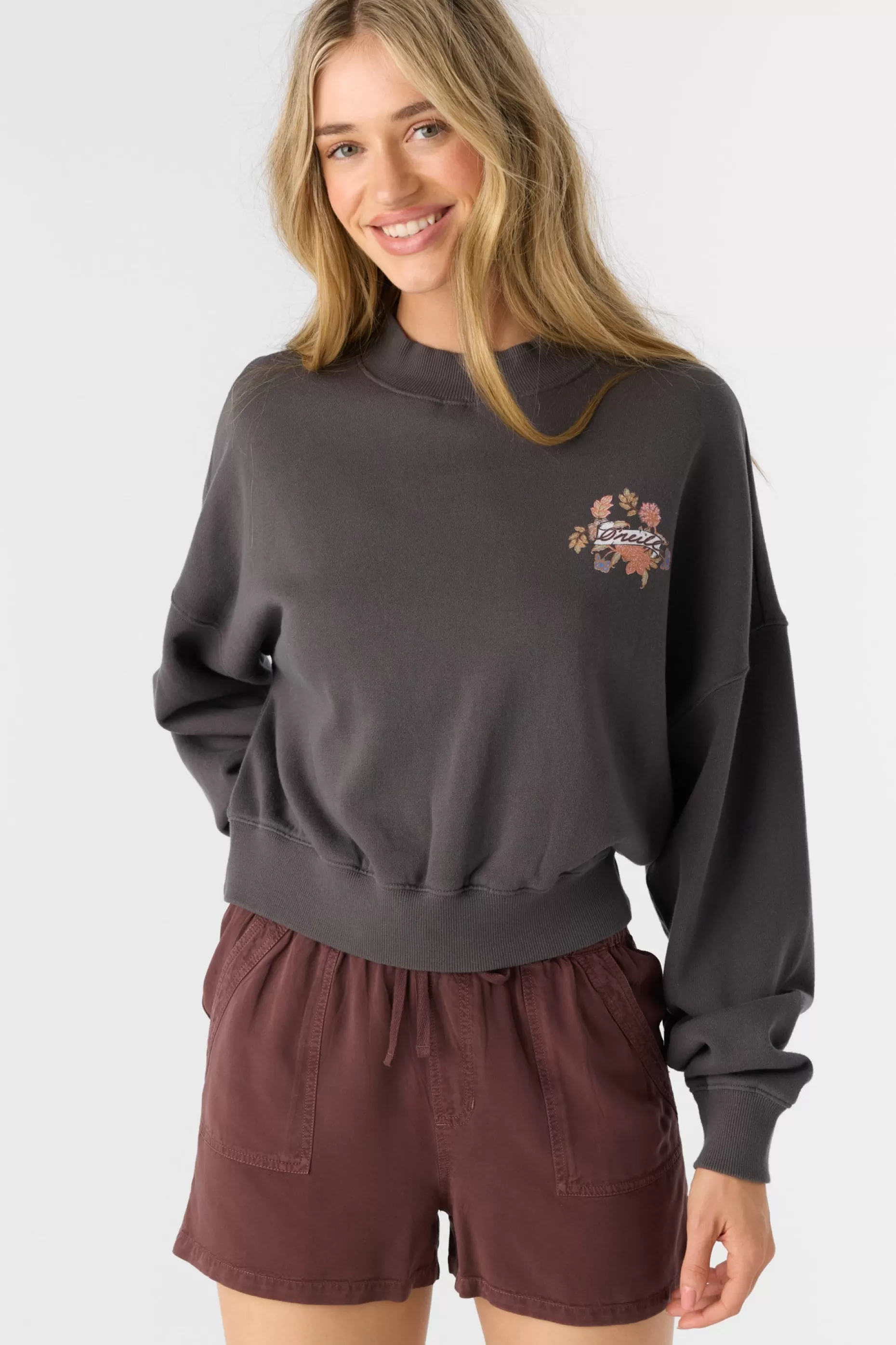 O’Neill MOMENT CREW NECK CROPPED FLEECE^Women Sweaters, Hoodies & Fleece