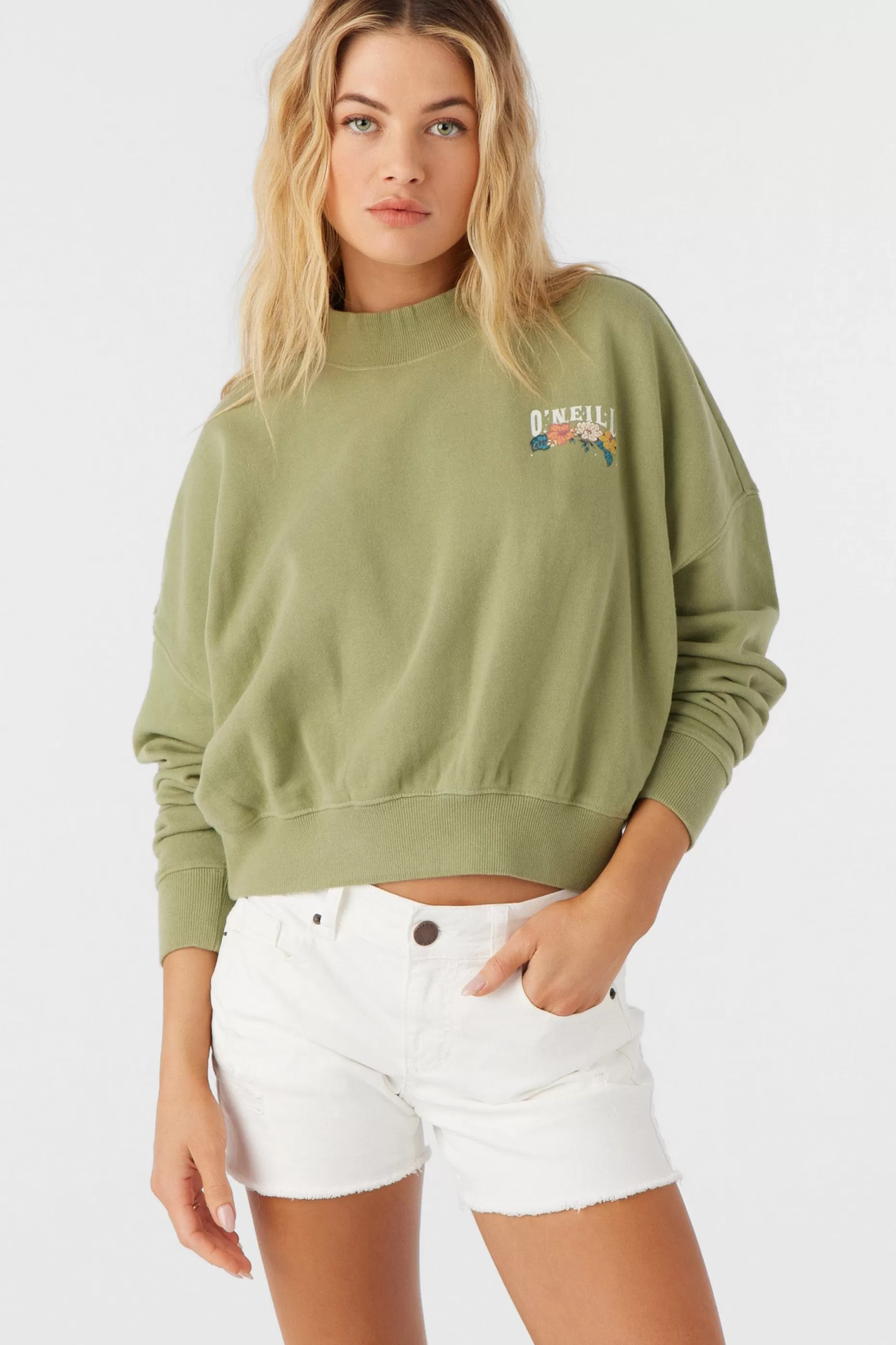 O’Neill MOMENT CREW NECK CROPPED FLEECE^Women Sweaters, Hoodies & Fleece