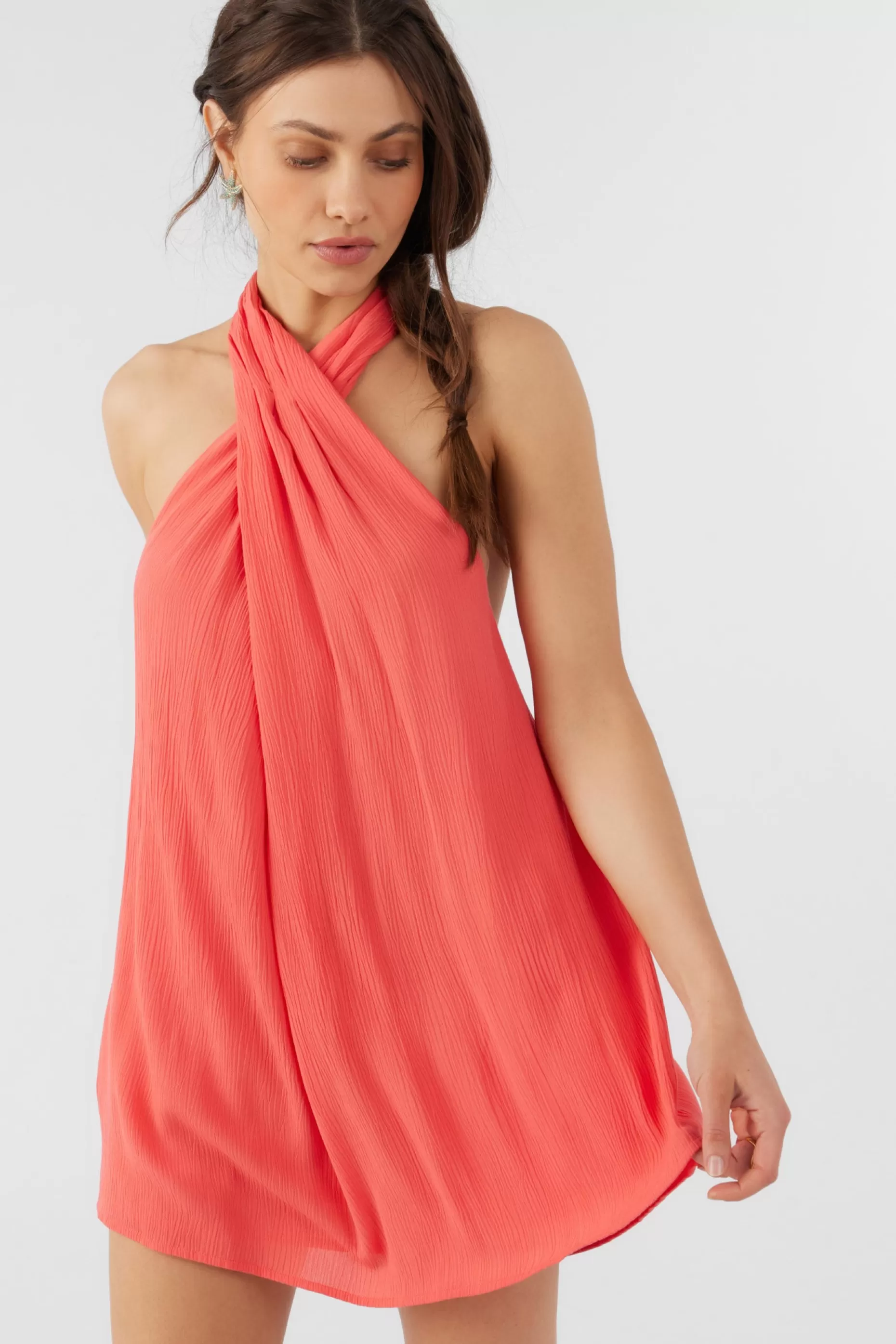 O’Neill NAIMA SOLID HALTER DRESS^Women Dresses