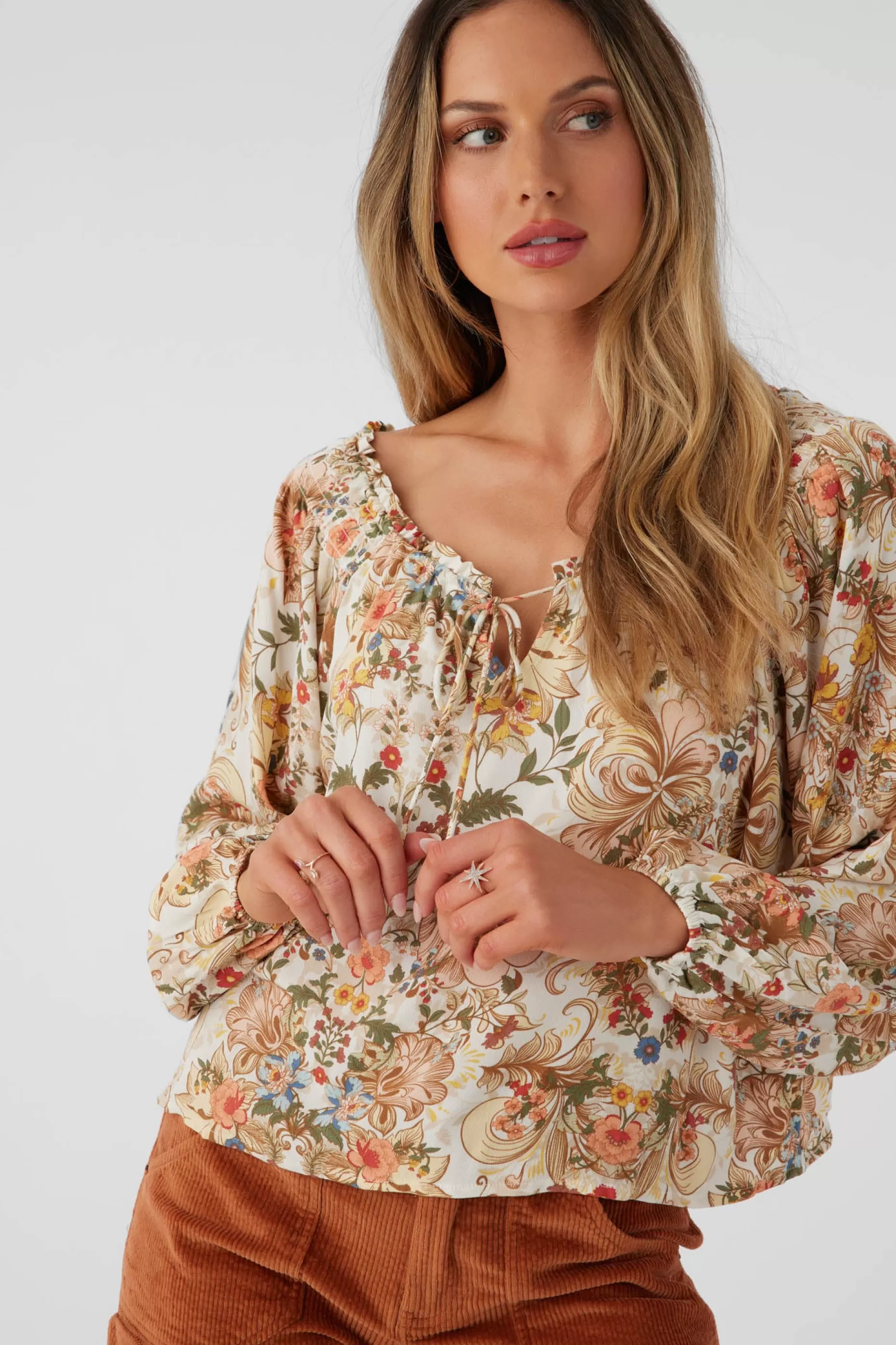 O’Neill RIVER SOFIA FLORAL LONG SLEEVE TOP^Women Tops