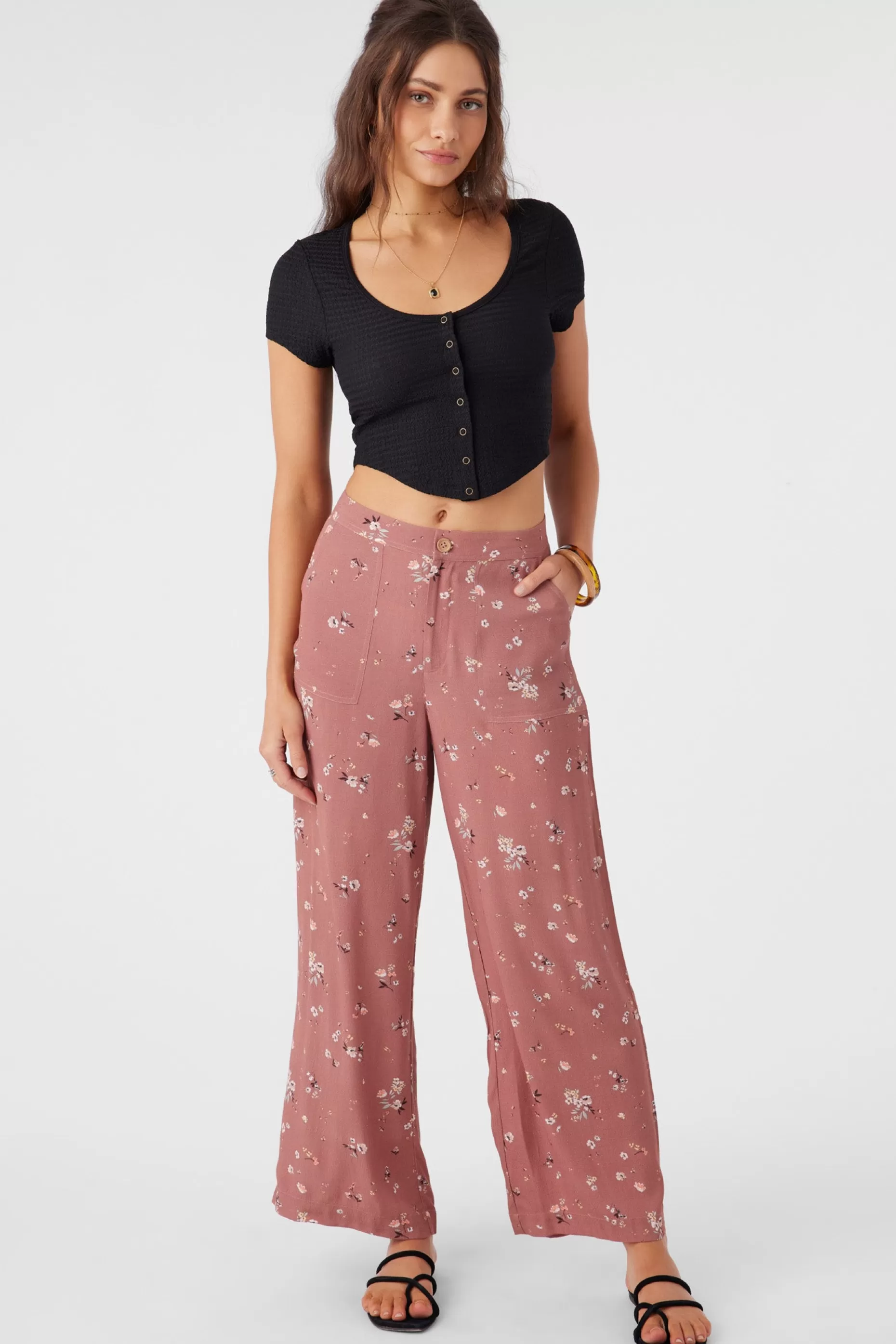 O’Neill RYLAN VENUS DITSY WIDE LEG PANTS^Women Bottoms