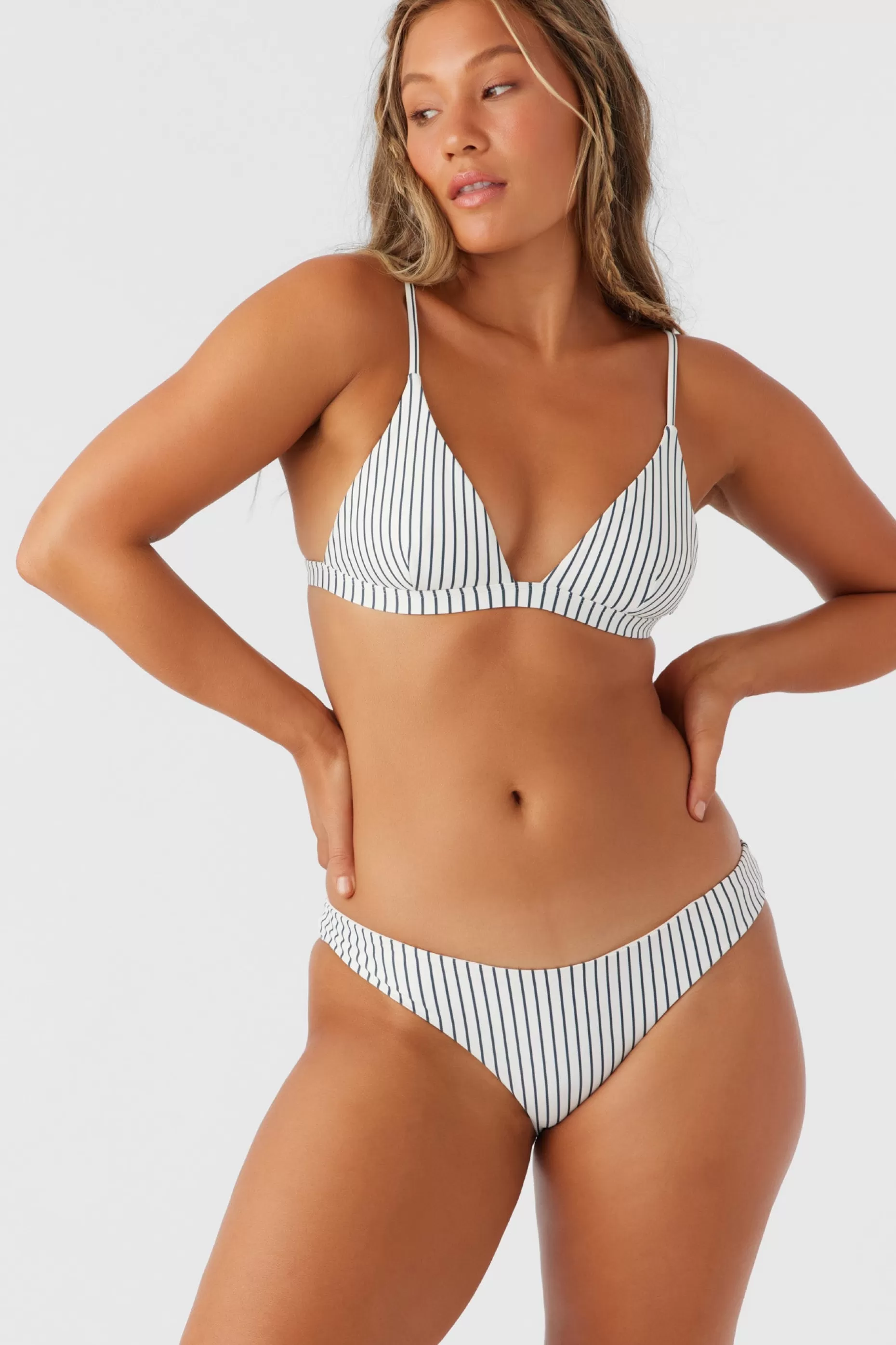 O’Neill SALTWATER ESSENTIALS STRPIE MATIRA HIPSTER CHEEKY BOTTOMS^Women Cheeky | Bikini Bottoms