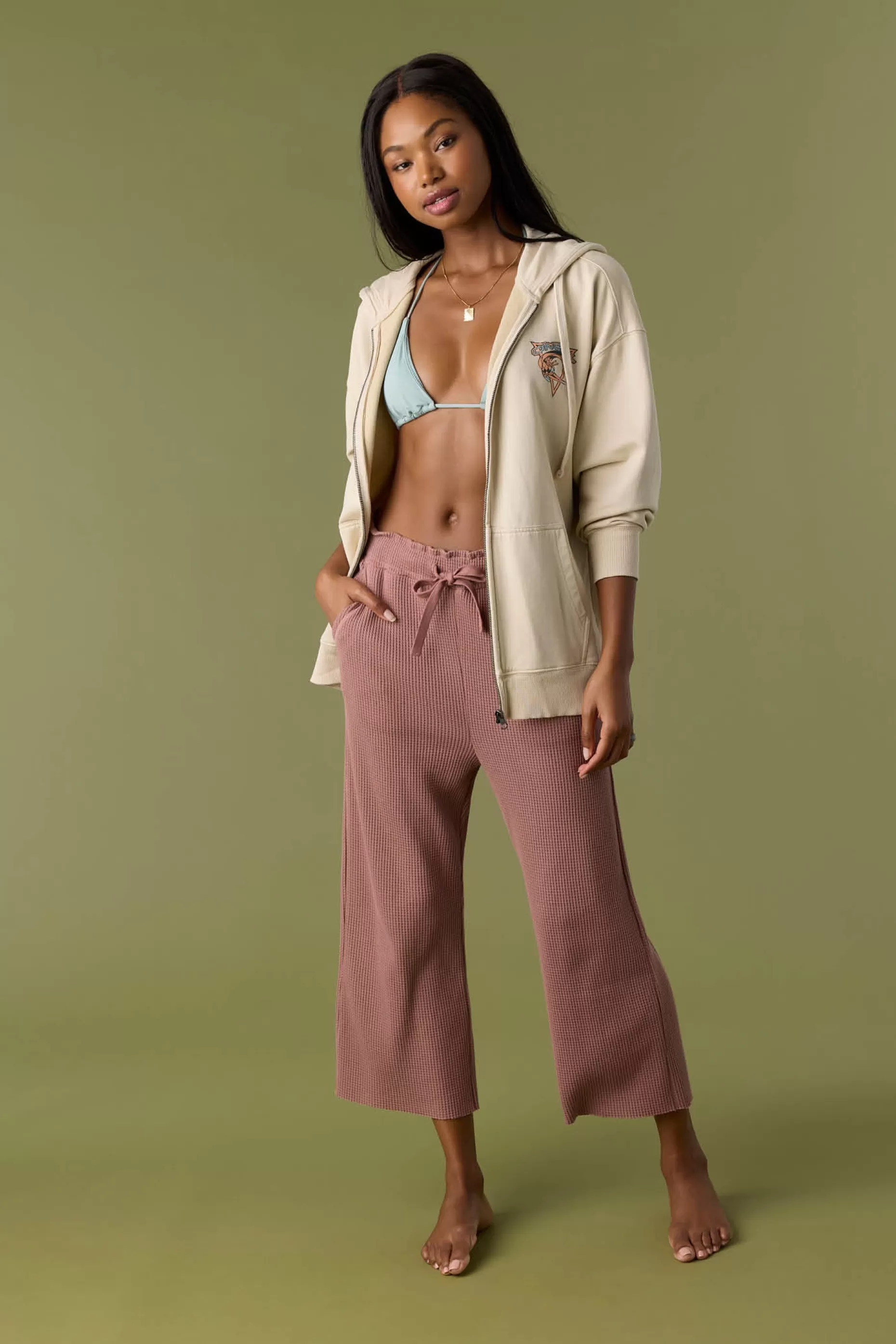 O’Neill TOUR WAFFLE KNIT CROPPED LOUNGE PANTS^Women Bottoms