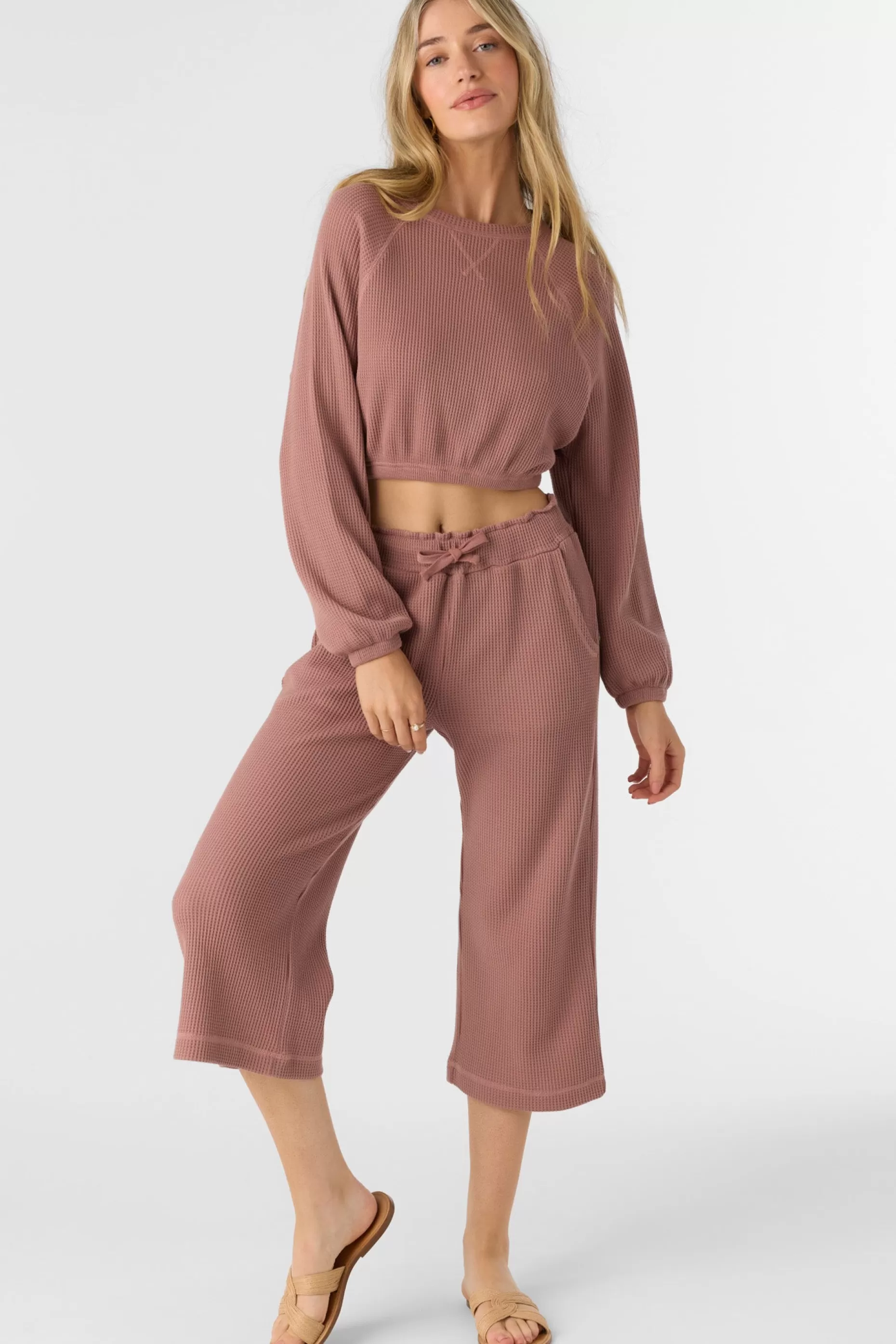 O’Neill TOUR WAFFLE KNIT CROPPED LOUNGE PANTS^Women Bottoms